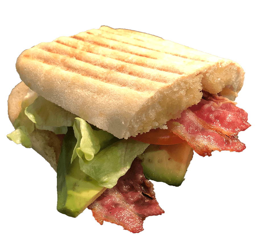 Crispy bacon and avocado
